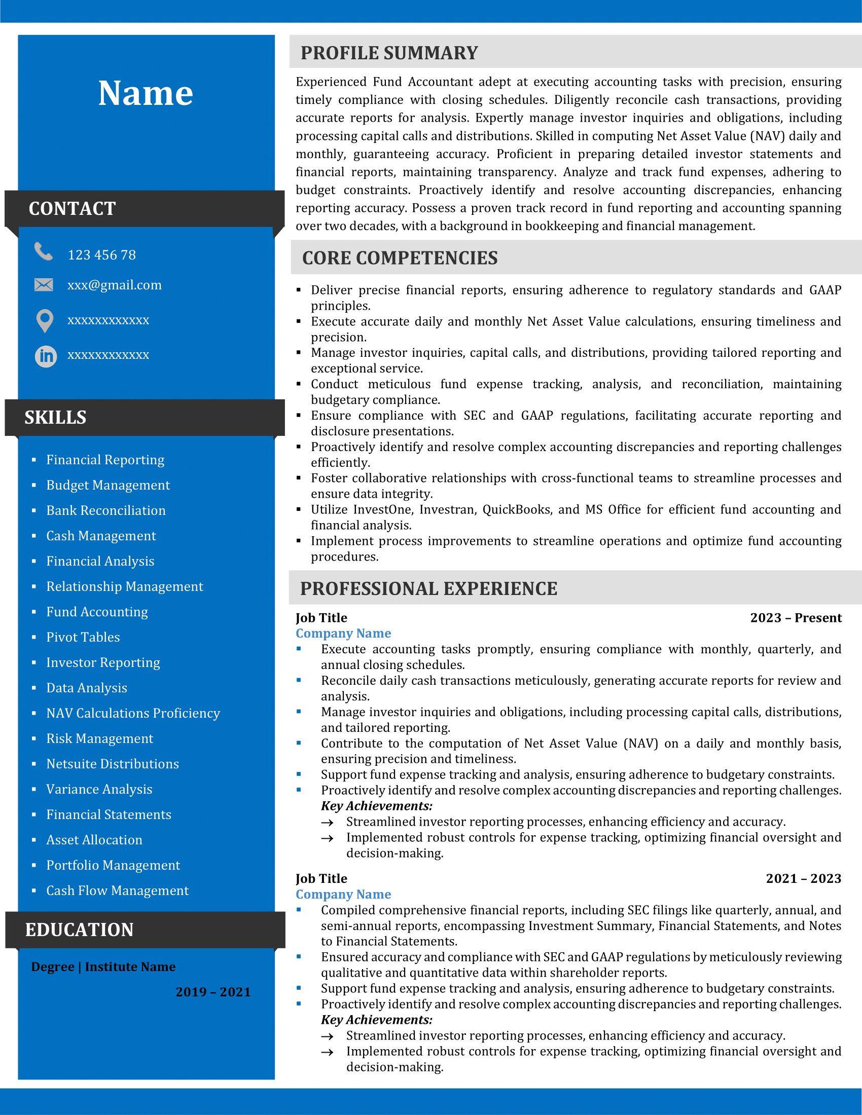 Clean Modern Resume Template